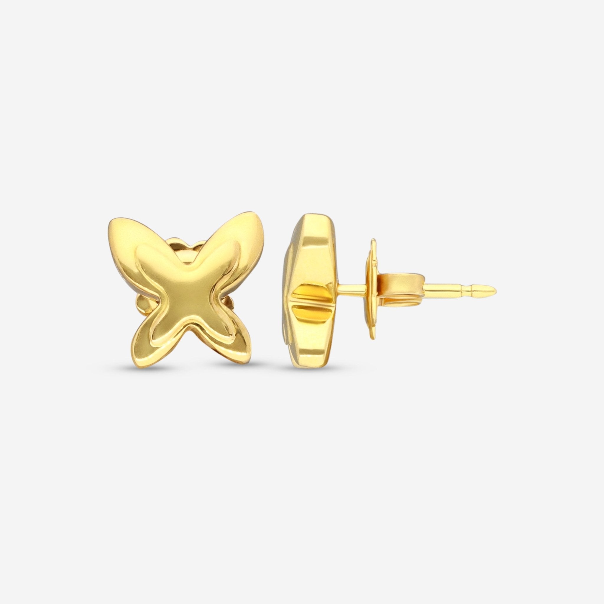 Mimi Milano Freevola 18K Yellow Gold, Stud Earrings OXM243G8 - THE SOLIST - Mimi Milano