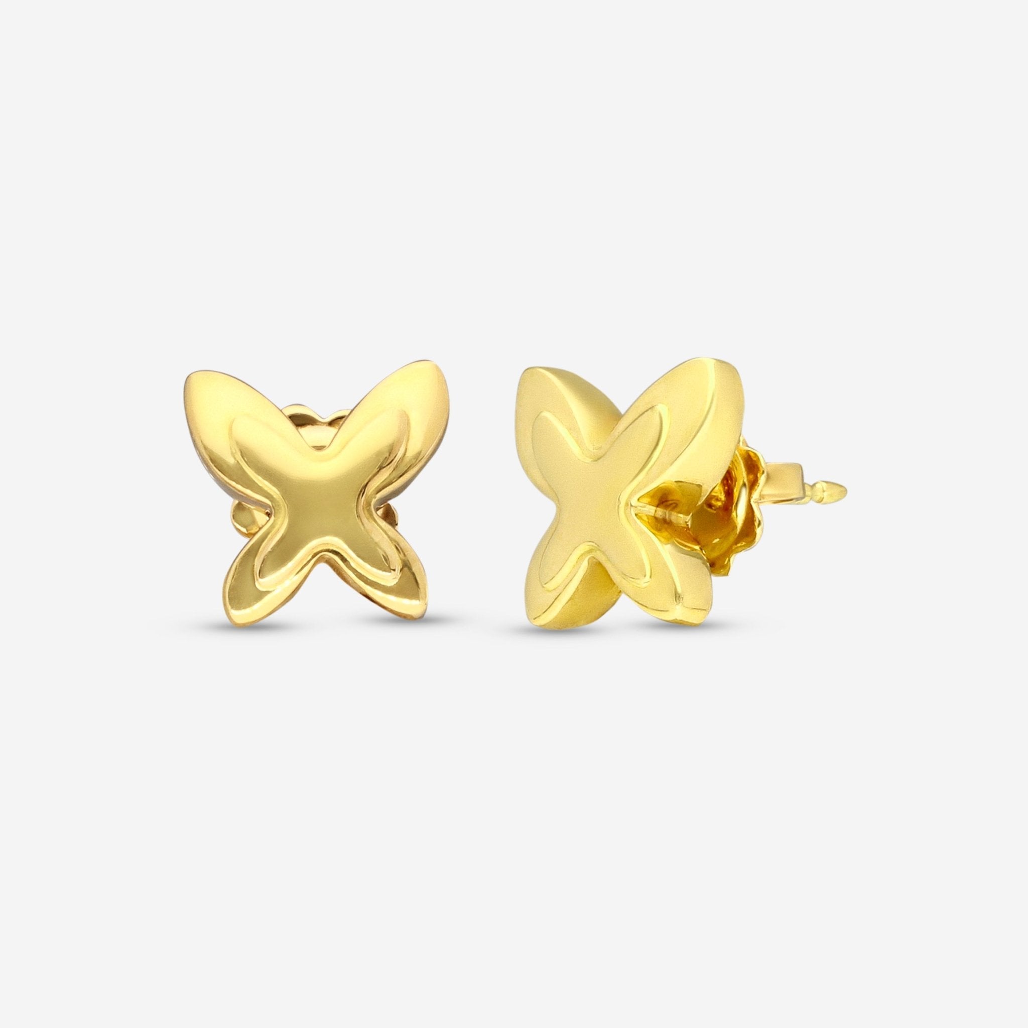 Mimi Milano Freevola 18K Yellow Gold, Stud Earrings OXM243G8 - THE SOLIST - Mimi Milano