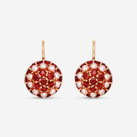 Mimi Milano Garbo 18K Rose Gold, Violet Pearl & Garnet Drop Earrings O241C3H - THE SOLIST - Mimi Milano