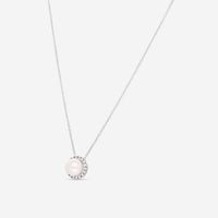 Mimi Milano Happy 18K White Gold, Diamond & White Pearl Pendant Necklace PLM306B1B - THE SOLIST - Mimi Milano