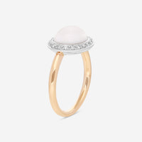 Mimi Milano Leela 18K White & Rose Gold, White Agate Ring Sz. 6.5 A316C8A1B - THE SOLIST - Mimi Milano