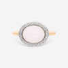 Mimi Milano Leela 18K White & Rose Gold, White Agate Ring Sz. 6.5 A316C8A1B