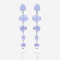 Mimi Milano Mila 18K White Gold, Chalcedony Drop Earrings O572B8D - THE SOLIST - Mimi Milano