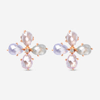 Mimi Milano Mila Primavera 18K Rose Gold, Multi - Stone Drop Earrings OX901R8XB - THE SOLIST - Mimi Milano