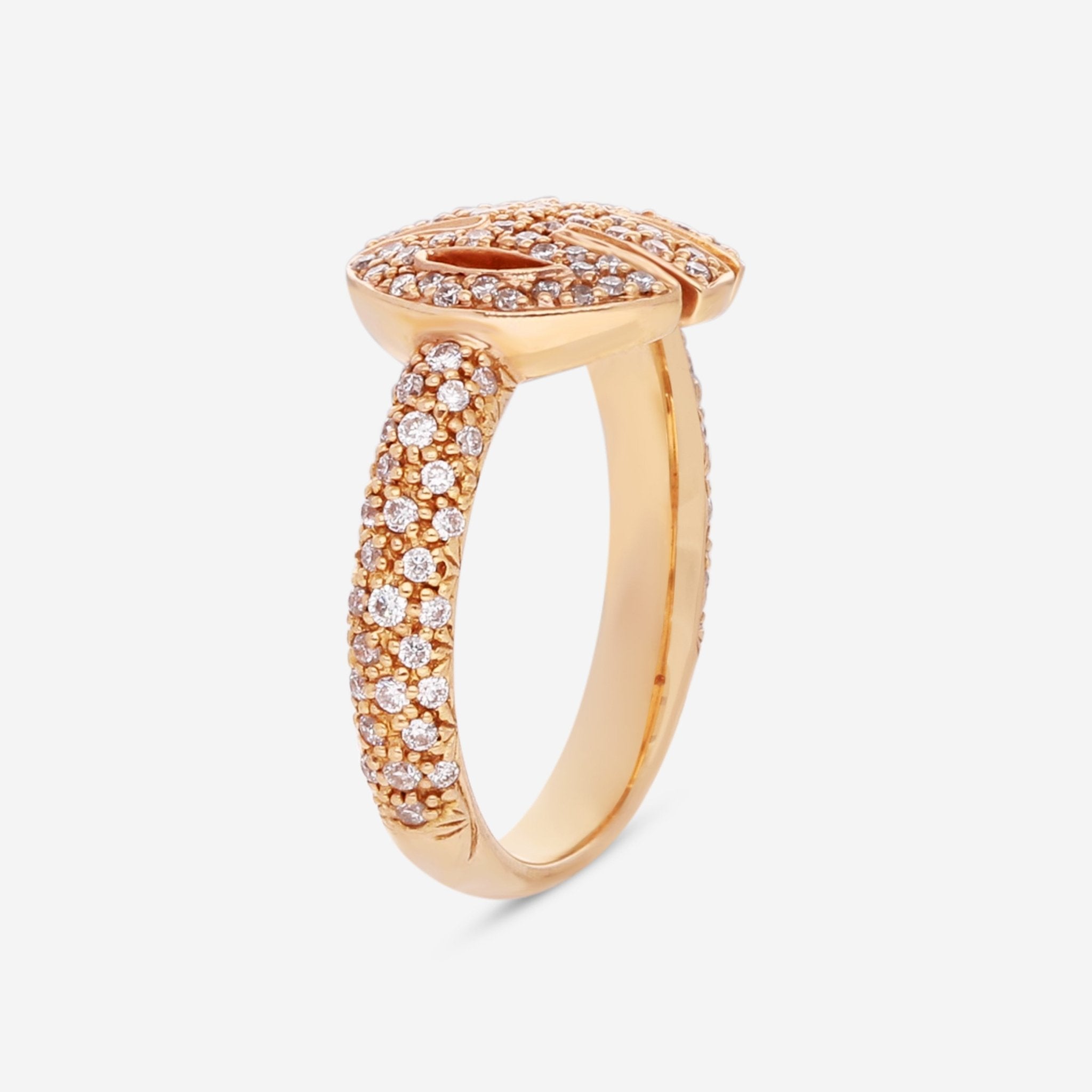 Mimi Milano Ognibene Rose Gold & Diamond Ring Sz. 6.5 A078R0B - THE SOLIST - Mimi Milano