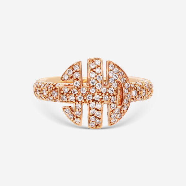 Mimi Milano Ognibene Rose Gold & Diamond Ring Sz. 6.5 A078R0B - THE SOLIST - Mimi Milano