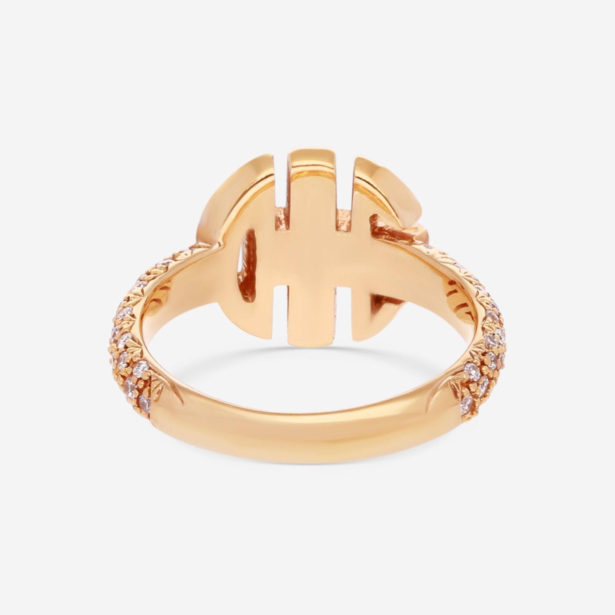 Mimi Milano Ognibene Rose Gold & Diamond Ring Sz. 6.5 A078R0B - THE SOLIST - Mimi Milano