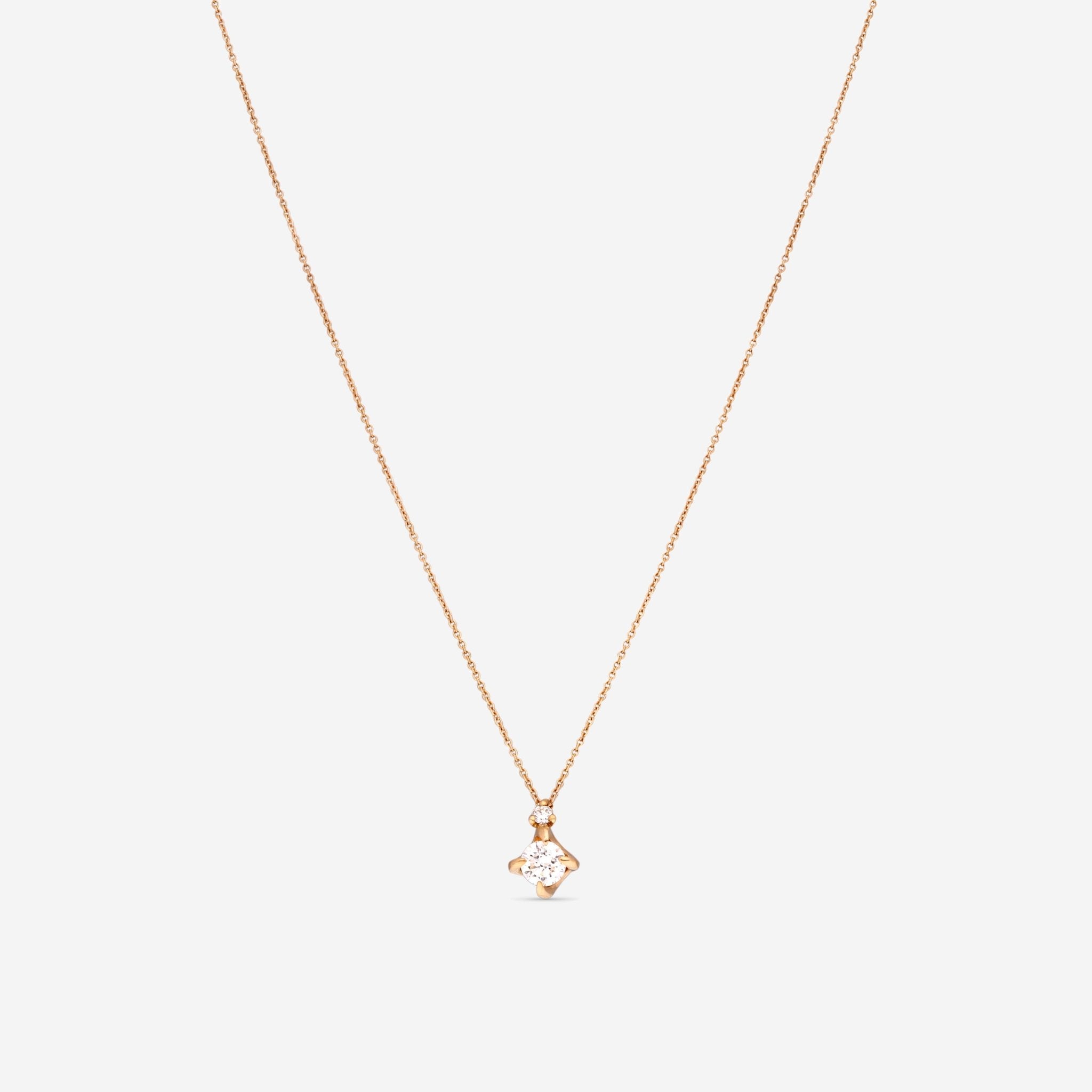 Mimi Milano Vega 18K Rose Gold & Diamond Pendant Necklace P614R8B - THE SOLIST - Mimi Milano