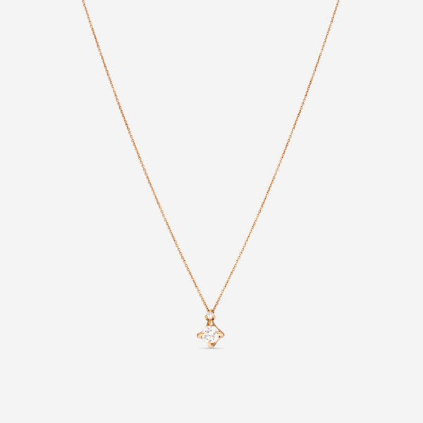 Mimi Milano Vega 18K Rose Gold & Diamond Pendant Necklace P614R8B - THE SOLIST - Mimi Milano