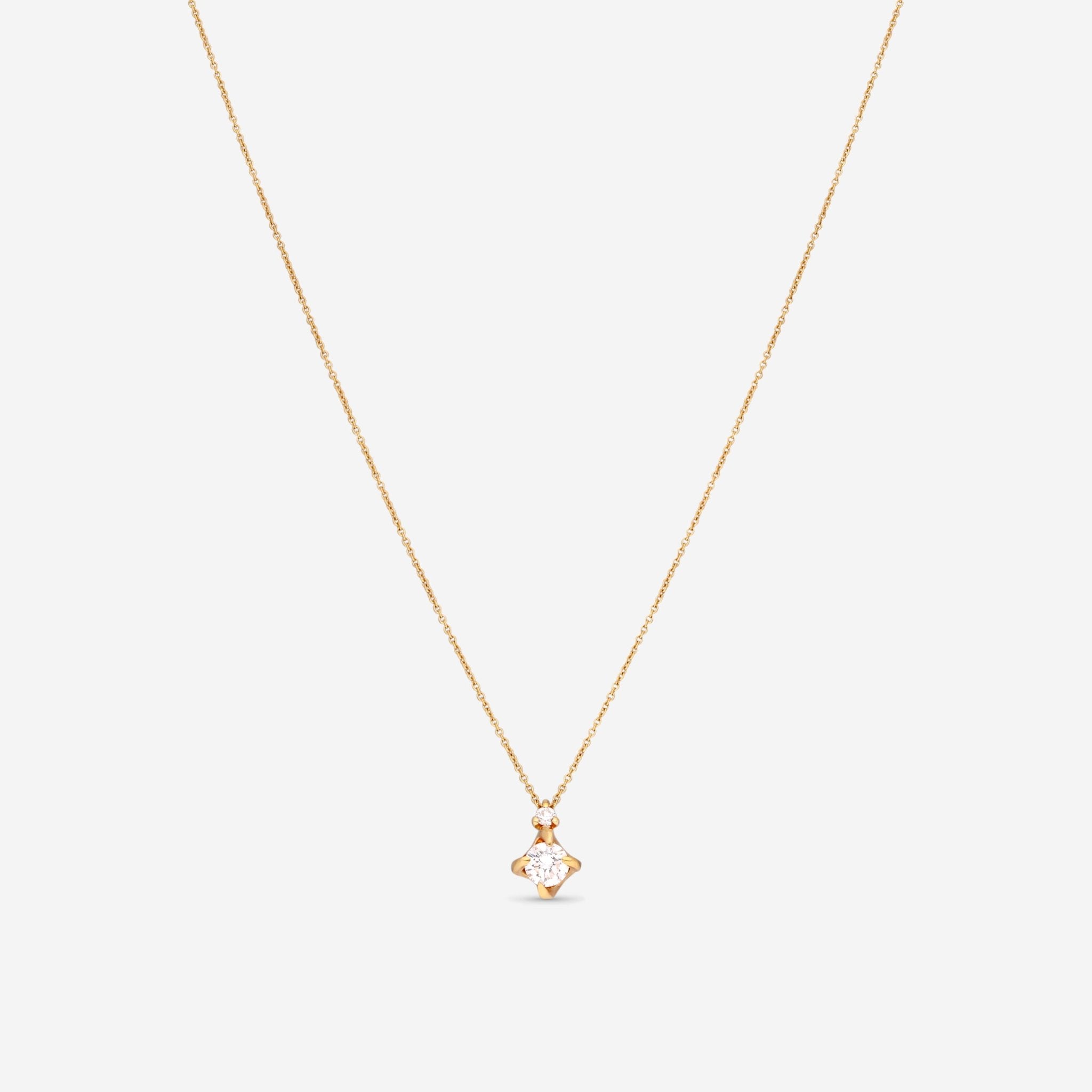 Mimi Milano Vega 18K Yellow Gold & Diamond Pendant Necklace P614G8B - THE SOLIST - Mimi Milano