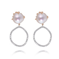 Mimi Milano Victoria 18K White Gold, Cultured Pearl & Diamond Drop Earrings O581C1B - THE SOLIST - Mimi Milano