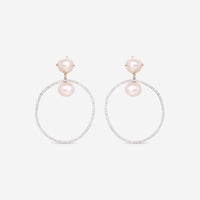 Mimi Milano Victoria 18K White Gold, Cultured Pearl & Diamond Drop Earrings O588C1B - THE SOLIST - Mimi Milano