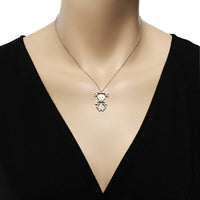 Minu by Giovanni Ferraris 18K White Gold 0.42ct. tw. Diamond Girl Pendant Necklace CL1669BB - L - THE SOLIST - Minu by Giovanni Ferraris