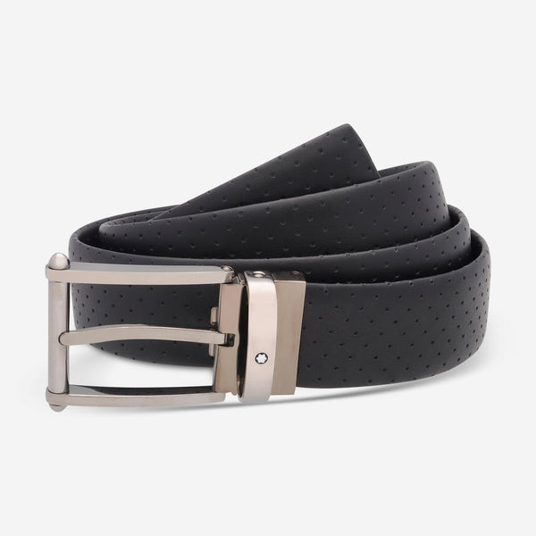 Montblanc Casual Line Black Leather 35mm Belt 118769 - THE SOLIST - Montblanc