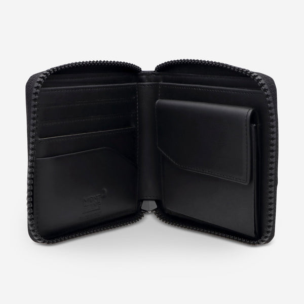 Montblanc Extreme 2.0 Black Leather Zip - Around Wallet 4cc 123949 - THE SOLIST - Montblanc