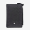 Montblanc Extreme 3.0 Black Leather Card Holder 3cc With Zipped Pocket 129980 - THE SOLIST - Montblanc