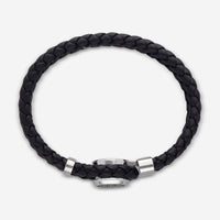 Montblanc Hommage To Victor Hugo Leather & Stainless Steel Men's Bracelet 12613668 - THE SOLIST - Montblanc