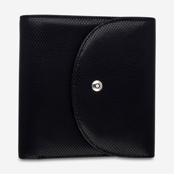 Montblanc La Vie De Boheme Black Leather Flap Wallet 6cc With Coin Case 106781 - THE SOLIST - Montblanc