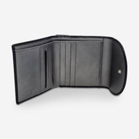 Montblanc La Vie De Boheme Black Leather Flap Wallet 6cc With Coin Case 106781 - THE SOLIST - Montblanc