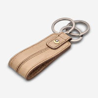 Montblanc La Vie De Boheme Desert Sand Leather Key Ring 107695 - THE SOLIST - Montblanc