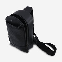 Montblanc M_Gram Black Leather Sling Backpack 128619 - THE SOLIST - Montblanc