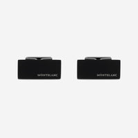 Montblanc M Stainless Steel Black PVD Rectangular Cufflinks 114761 - THE SOLIST - Montblanc