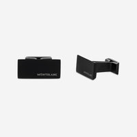 Montblanc M Stainless Steel Black PVD Rectangular Cufflinks 114761 - THE SOLIST - Montblanc