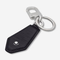 Montblanc Meisterstuck 4810 Black Leather Diamond Shaped Key Fob 130932 - THE SOLIST - Montblanc