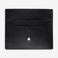 Montblanc Meisterstuck 4810 Black Leather Pocket Card Holder 129253 - THE SOLIST - Montblanc