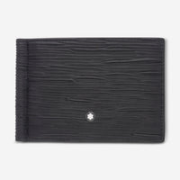 Montblanc Meisterstuck 4810 Black Leather Wallet 6cc With Money Clip 130925 - THE SOLIST - Montblanc