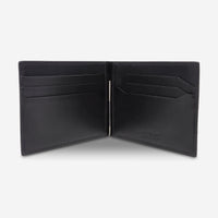 Montblanc Meisterstuck 4810 Black Leather Wallet 6cc With Money Clip 130925 - THE SOLIST - Montblanc