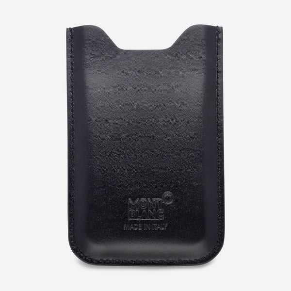 Montblanc Meisterstuck Black Leather Phone Case 106432 - THE SOLIST - Montblanc