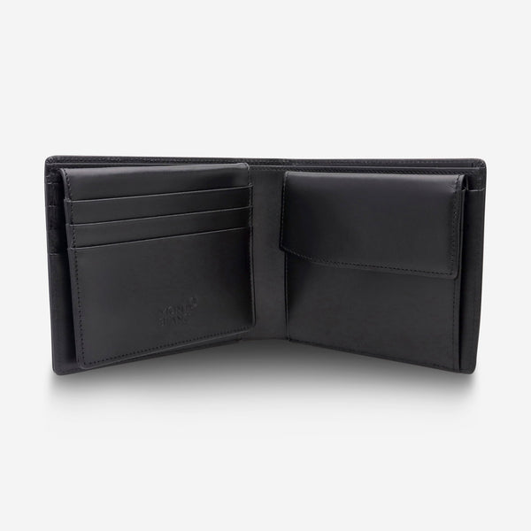 Montblanc Meisterstuck Black Leather Wallet 10cc With Coin Case 5524 - THE SOLIST - Montblanc