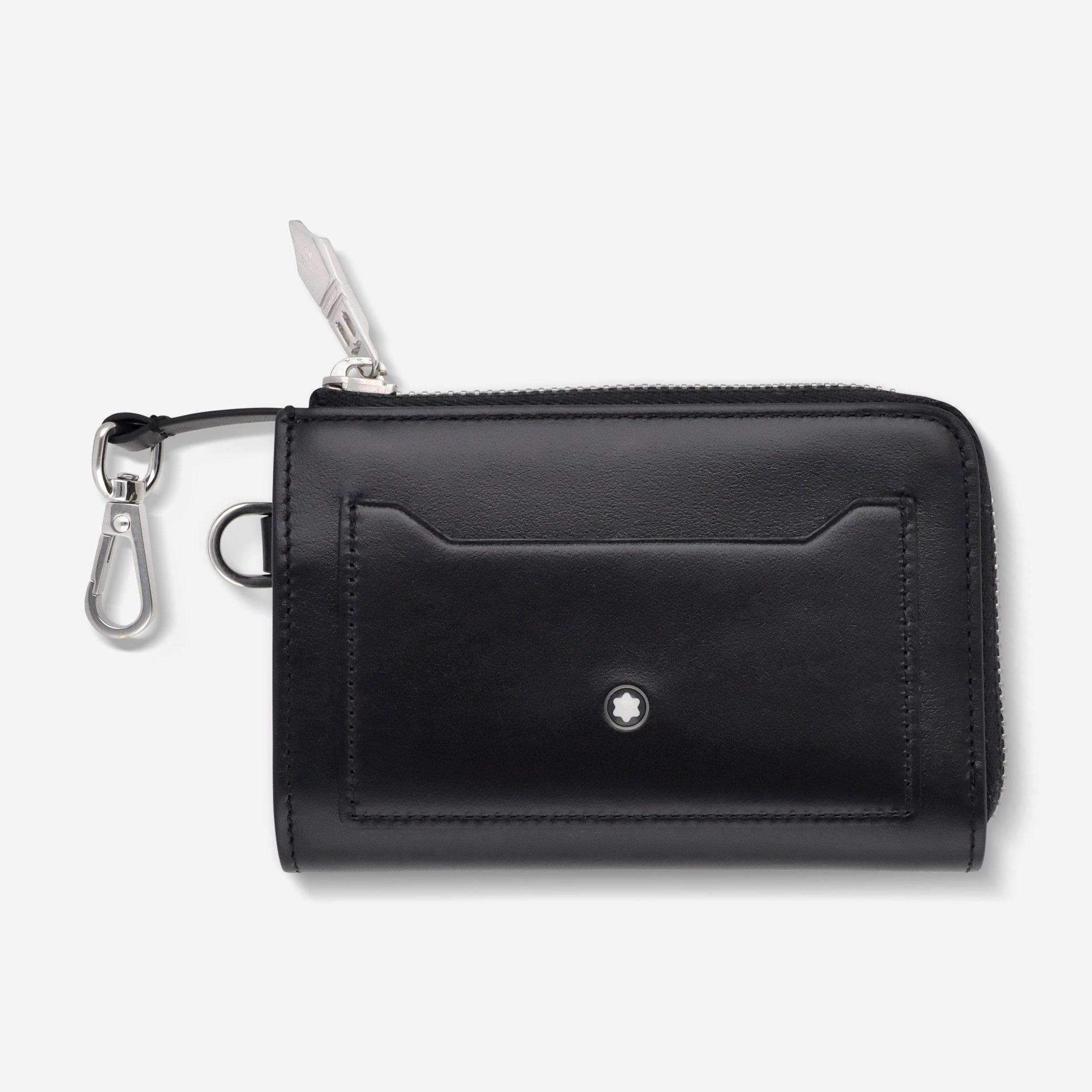 Montblanc Meisterstuck Black Leather Zipped Key Pouch 4cc 129689 - THE SOLIST - Montblanc