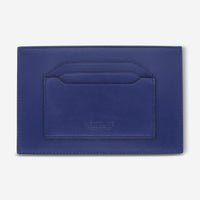 Montblanc Meisterstuck Blue Leather Card Holder 6cc 129910 - THE SOLIST - Montblanc