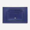 Montblanc Meisterstuck Blue Leather Card Holder 6cc 129910 - THE SOLIST - Montblanc