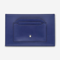 Montblanc Meisterstuck Blue Leather Card Holder 6cc 129910 - THE SOLIST - Montblanc