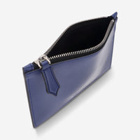 Montblanc Meisterstuck Blue Leather Zipped Card Holder 130453 - THE SOLIST - Montblanc