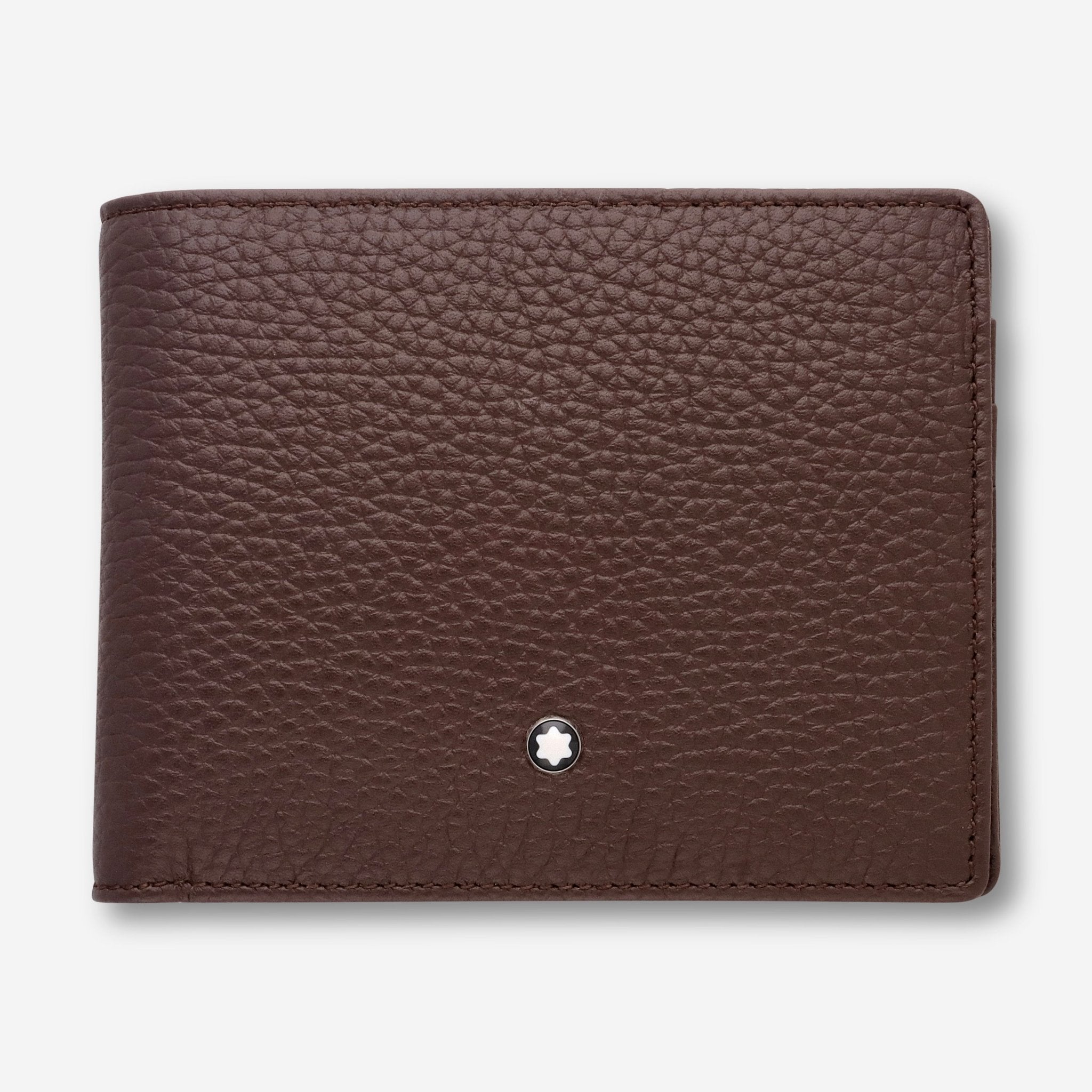 Montblanc Meisterstuck Brown Leather Bi - Fold Wallet 6cc 111925 - THE SOLIST - Montblanc