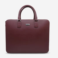 Montblanc Meisterstuck Burgundy Leather Briefcase 109619 - THE SOLIST - Montblanc