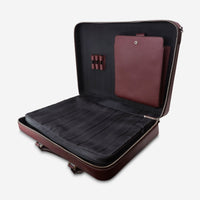 Montblanc Meisterstuck Burgundy Leather Briefcase 109619 - THE SOLIST - Montblanc