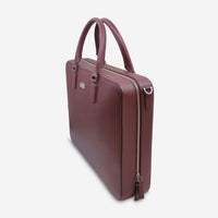 Montblanc Meisterstuck Burgundy Leather Briefcase 109619 - THE SOLIST - Montblanc