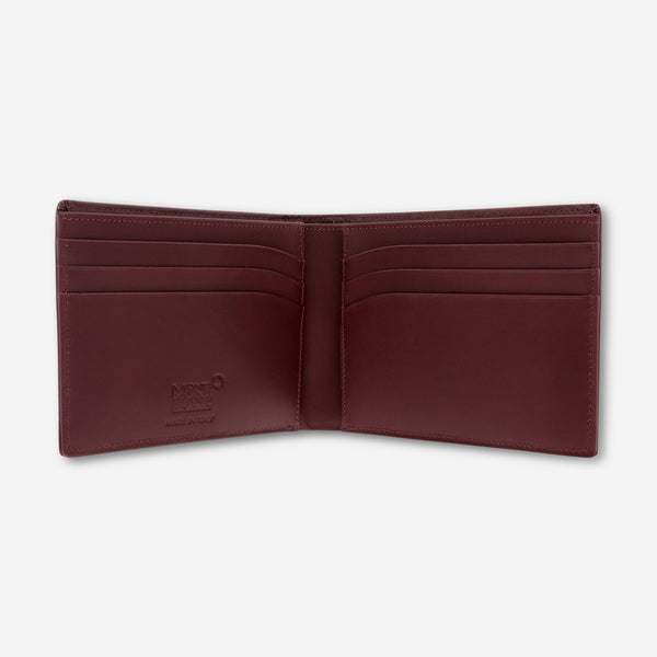 Montblanc Meisterstuck Burgundy Leather Wallet 6cc 114543 - THE SOLIST - Montblanc