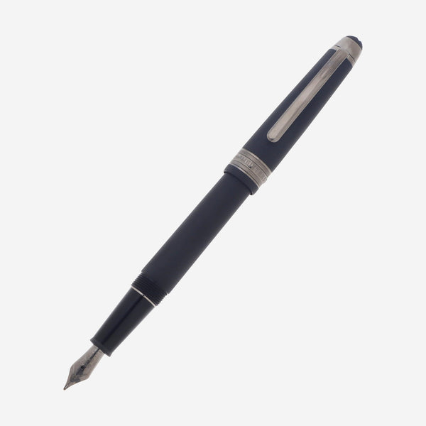 Montblanc Meisterstuck Classique Ultra Black Edition Graphite Fountain Pen (M) 114827 - THE SOLIST - Montblanc