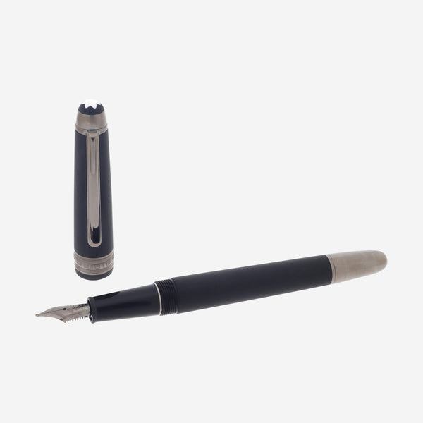 Montblanc Meisterstuck Classique Ultra Black Edition Graphite Fountain Pen (M) 114827 - THE SOLIST - Montblanc