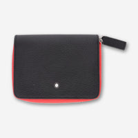 Montblanc Meisterstuck My Office Black & Red Soft Grain Leather Phone Accessories Case 124125 - THE SOLIST - Montblanc