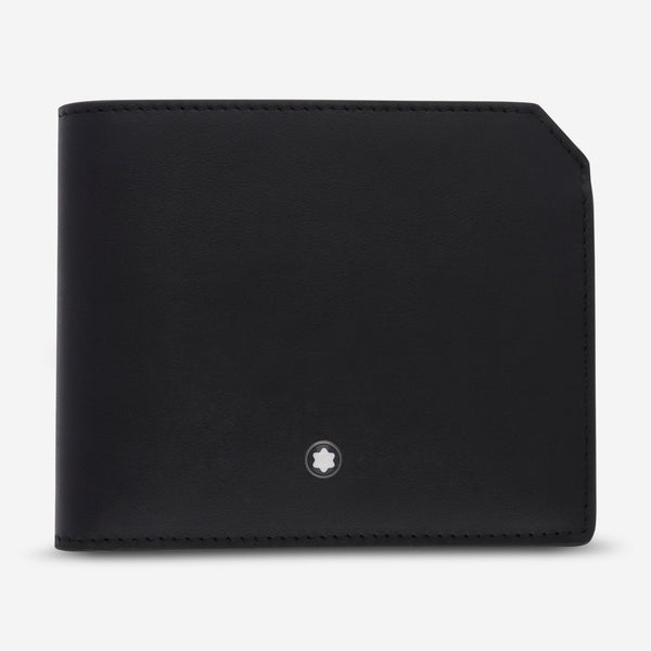 Montblanc Meisterstuck Selection Black Leather Soft Wallet 6cc 130048 - THE SOLIST - Montblanc