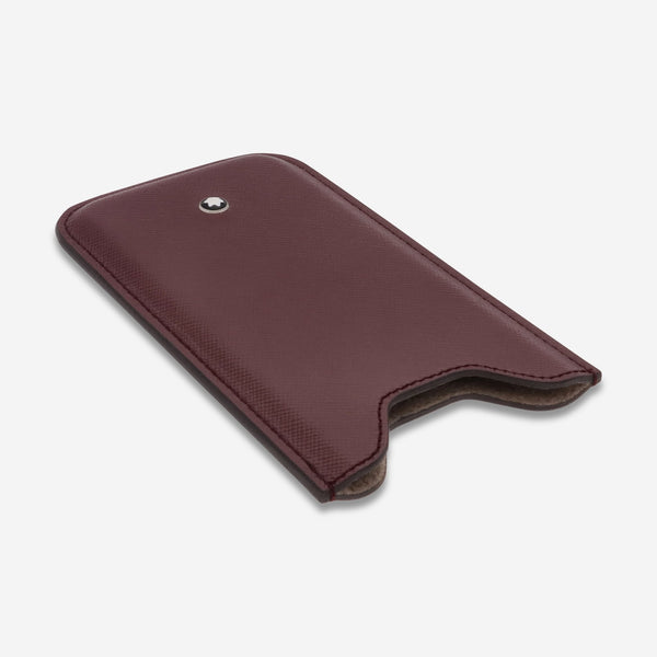 Montblanc Meisterstuck Selection Burgundy Leather Smartphone Case 109630 - THE SOLIST - Montblanc