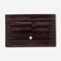 Montblanc Meisterstuck Selection Chocolate Leather Pocket Card Holder 106658 - THE SOLIST - Montblanc