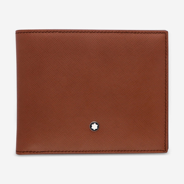 Montblanc Meisterstuck Selection Cognac Leather Bi - Fold Wallet 6cc 109648 - THE SOLIST - Montblanc